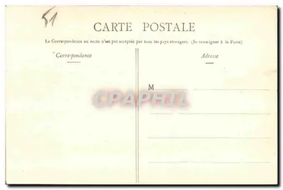 MOURMELON-le-GRAND e o Campo de Châlons — Vista tirada em balão — Livraria Militar Guérin, Mourmelon — Verso