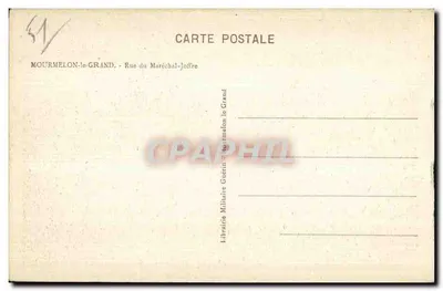 Mourmelon-le-Grand — Rue du Maréchal-Joffre — Librairie Militaire Guérin — Verso