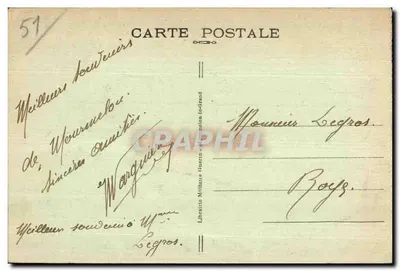 Campo di Mourmelon — Il nuovo Campo di Divisione - Pavillon di truppa (lato Est) — Verso