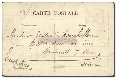 Chalons-sur-Marne — Pomnik Szkoły Sztuk Rzemieślniczych — L. Coëx, wyd., Châlons-s-Maine — Rewers