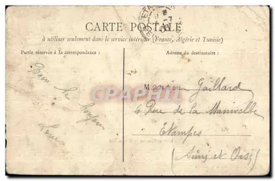 Camp de Chalons — Grande Rue — Photographie Gailien, Mourmelou-le-Grand — Rückseite