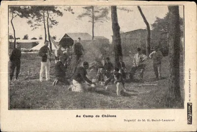 Auf dem Militär-Lager Chalons