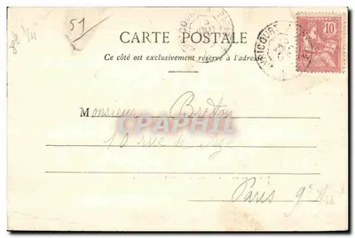 Châlons-sur-Marne — Widok ogólny (z Porte Sainte-Croix) — Édit. G. Durand, fot. Châlons — Rewers