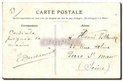 Châlons-sur-Marne — Palácio de Justiça — Presson, editora Châlons-sur-Marne — Verso