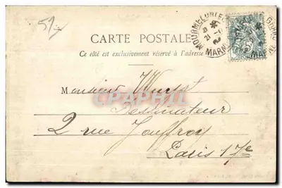 Camp de Châlons — Interior da Escola Normal de Tiro — Librairie Militaire Guérin, Mourmelon — Verso