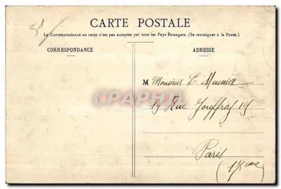 Campo de Châlons — Manobras de força — Em posição de fogo! — Livraria Militar Guérin, Mourmelon — Verso