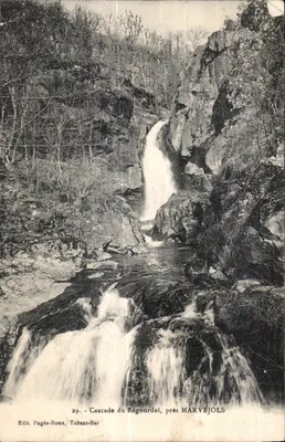 Cachoeira do Régourdel perto de Marvejols — Ed. Pagès-Roux, Tabacs-Bar, n°29