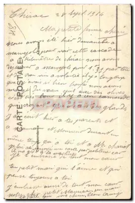 Cachoeira do Régourdel perto de Marvejols — Ed. Pagès-Roux, Tabacs-Bar, n°29 — Verso