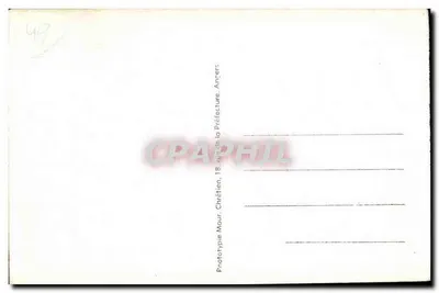 Angers — Ogród Matil — Fotografia statuy i kiosku — Rewers
