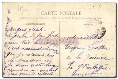 Angers — Place de l'Académie i ogólne widoki — Quartier St-Laud — L. V. fot. — Rewers