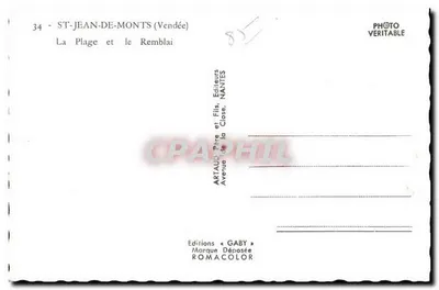 St-Jean-de-Monts (Vendée) — Plaża i wyżyna — Wydawnictwo Gaby — Rewers
