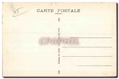 Talmont (Vendée) — Widok na kościoł — Wydawnictwo R. Fétis - La Fiche-sur-Yon — Rewers
