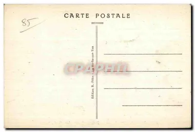 Talmont (Vendée) — Het oude kasteel — Een kant van de ruïnes — Uitgave R. Pétis - La Roche-sur-Yon — Achterkant