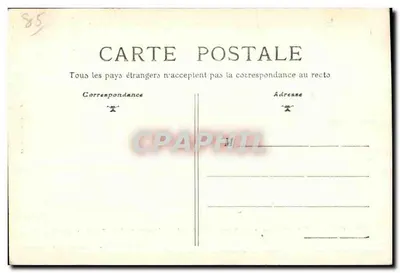 Tiffauges, Eingang zum Schloss von Gilles de Retz genannt "Blauebart" — Vendée — Verlag: Léa Temppe, Nantes — Seriennummer: 19 — Rückseite