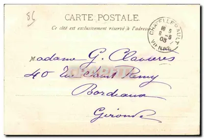 Châtellerault — Dwa mosty — Ch. Arambourou, fot., Châtellerault — Rewers