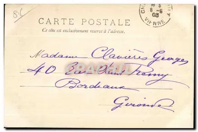 Châtellerault — Nowy most z wzmocnionego betonu — Vienne 76 — Rewers