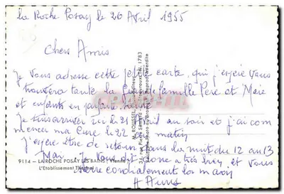 La Roche Posay — A Estação Termal — editor Roussel, 9114 La Roche Posay (Vienne) — Verso