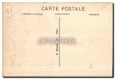 La Roche-Posay (Vienne) — El Puente colgante sobre la Creuse — R. Dorange, Tours — Reverso