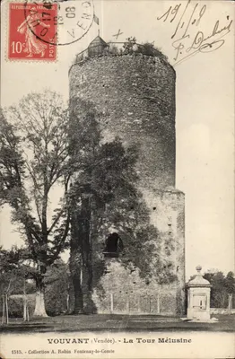 Vouvant (Vendée) - A Torre Mélusine — Coleção A. Robin Fontenay-le-Comte, n°1515