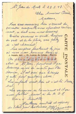 Bourines à la Davière, vicino a Notre-Dame de Monts — I Belli Paesaggi della Vendée Maraichine — Mézais, n°58 — Verso
