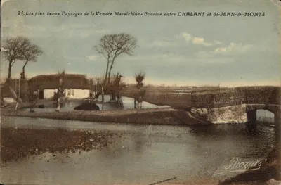 Paisagem da Vendée — Maraîchine-Bourine entre Chalans e St-Jean-de-Monts — editor Morais