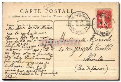 Zamek w La Garnache (Vendée) — widok wież i zamku — wydawca nieznany — Rewers