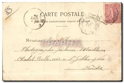 Saint-André-Goule d'Oie — Zamek Linière — kolekcja A. Robin, Fontenay-le-Comte — Rewers