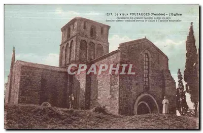 O Velho Pouzauges (Vendée) — A Igreja — Impressora Jehly-Poulin - Mortagne