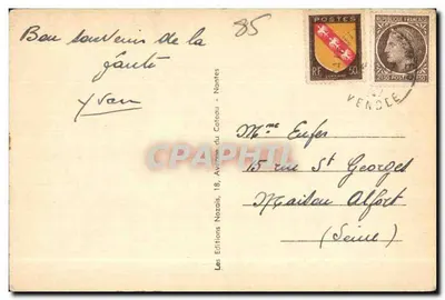 La Faute-sur-Mer (Vendée) — O Centro da Praia — Moraïs, n°4 — Verso