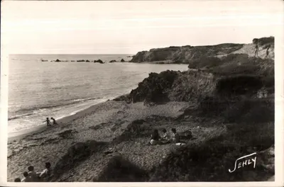 Brétignolles (Vendée) — Extremidade da praia — Edition Jehly-Poupin
