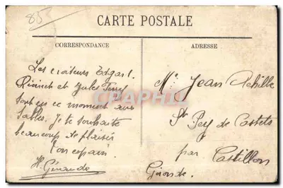 Les Sables-d'Olonne — Sablaise sob os Pinheiros — LL. — N° 156 — Verso