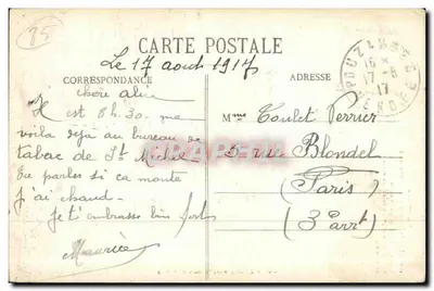 A Torre de St-Michel-Mont-Mercure — Fontenay-le-Comte, Vendée — Coleção A. Robla, n° 01598 — Verso