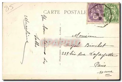 Les Sables-d'Olonne — La Jolie Sablaise — AB. N° 104 — Verso