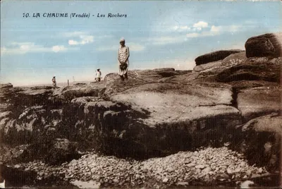 La Chaume (Vendée) — Skaliste formacje — Fototypia Jean-Paulin Mortaense