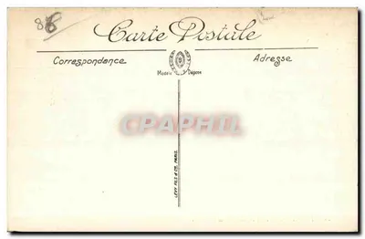 Poitiers — El Parque de Blossac — N.G. — Reverso
