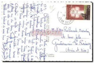 Ponte sul Clain a Châtellerault — Editore Gaby, n° 86 — Verso