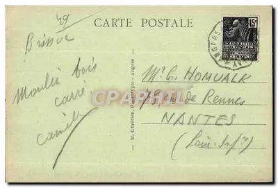 BriSSAC (M.-et-L.) - O Castelo - LV. Fot. — Verso
