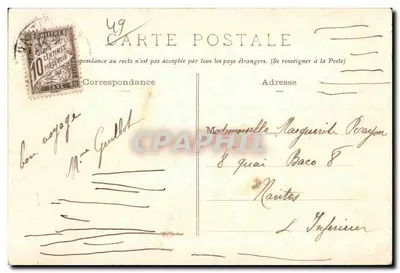La Jumellière (M.-et-L.) - Castello dei Buhards — L. Georges, libraio, Angers — Verso