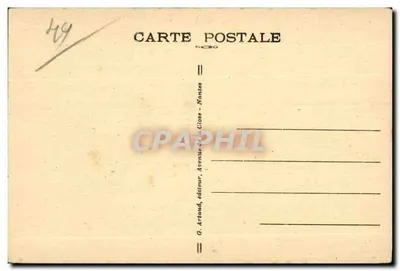 Ségré - A Igreja da Madeleine — editor G. Arland, Avenida da Côte - Montes — Verso