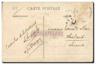 Châteauneuf-sur-Sarthe (M.-et-L.) — O Pont — Editora não identificada — Verso