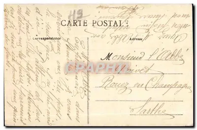 Trémentines — Intérieur de l'Église — Le chœur — Édition L. B. — Achterkant