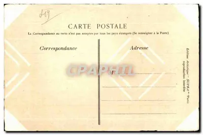 Castelo de Chanzeaux — Maines-et-Loire, séculos XVIII e XIX — Extrato da obra de Wismes — Edição Artística SUPRA Paris — Verso