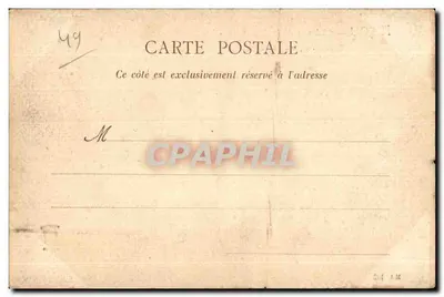 Anjou — Castelo de la Faultrière - La Jamelière - Facha principal — Coleção Maîtes, n° M-L 102 — Verso