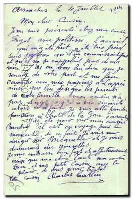 Avranches — Ogólny widok ku Karмелowi — LL. — Rewers