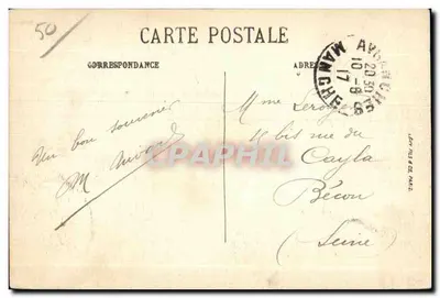 Avranches — Ogólny widok z brzegów Zee — LL. — Wydawca LL, nr 6 — Rewers