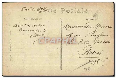 Avranches — El Jardín de las Plantas, el Cedro del Líbano — ND. Fot. — Reverso