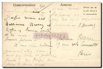Avranches — Table d'Orientaion i Baia Mont-Saint-Michel — LL — Rewers