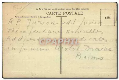 Cherbourg — Contratorpedeiro em tempo de tempestade — Coleção F. C., Cherbourg — Verso