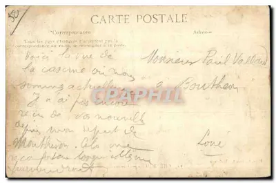 Cherbourg — Caserne Badens — éditeur L. Gavet — Verso
