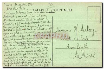 Zamek Tourlaville — Otoczenie Cherbourgu — A. B. cquenin-Roupsard, wyd. w Cherbourg — Rewers